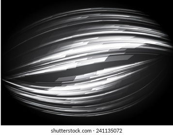 Dark black color Light Abstract Technology background for computer graphic website internet and business. text box. Brochure. card. wave.