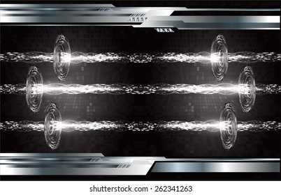 Dark black color Light Abstract Technology background for computer graphic website internet. pixel. Tables, mosaic. silver circuit