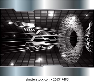 Dark black color Light Abstract Technology background for computer graphic website internet. circuit. Mosaic table, pixels