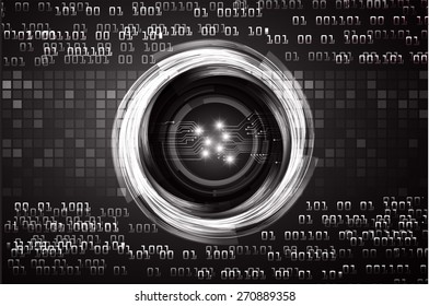 dark black color Light Abstract Technology background for computer graphic website internet and business. circuit. vector illustration.