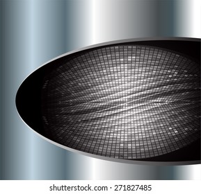 dark black color Light Abstract Technology background for computer graphic website internet and business. circuit. vector illustration. Pixel, mosaic, table.. Silver, metal, steel. text box. Brochure