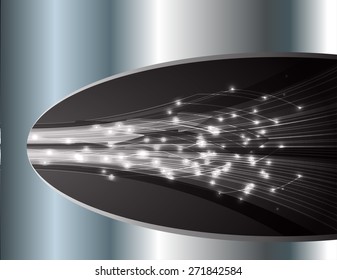 dark black color Light Abstract Technology background for computer graphic website internet and business. circuit. vector illustration. silver. Metal, Steel. wave