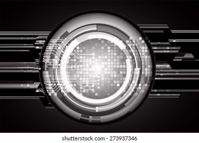 dark black color Light Abstract Technology background for computer graphic website internet and business. circuit. vector illustration. infographics