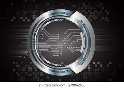 dark black color Light Abstract Technology background for computer graphic website internet and business. circuit. vector illustration. infographics. silver