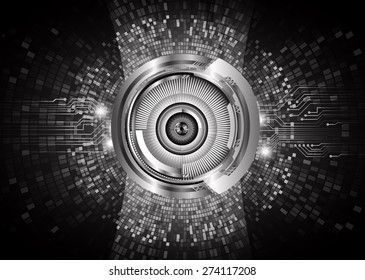 dark black color Light Abstract Technology background for computer graphic website internet and business. circuit. vector illustration. silver. infographics. starss. eye