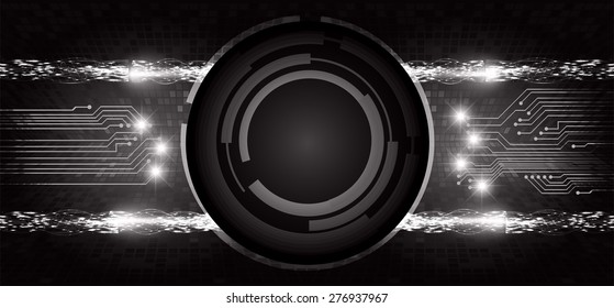 Dark black color Light Abstract Technology background for computer graphic website internet. circuit. infographics.