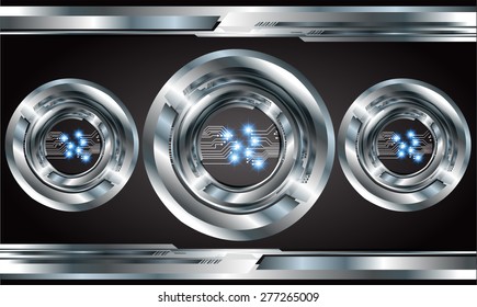 Dark black color Light Abstract Technology background for computer graphic website internet. circuit. infographics. silver
