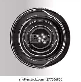 dark black color Light Abstract Technology background for computer graphic website internet and business. circuit. vector illustration. silver. infographics. silver