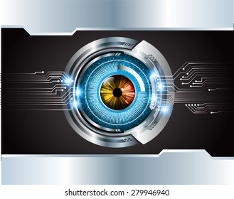 dark black color Light Abstract Technology background for computer graphic website internet and business. circuit. vector illustration. infographics. silver. eye eyeball.