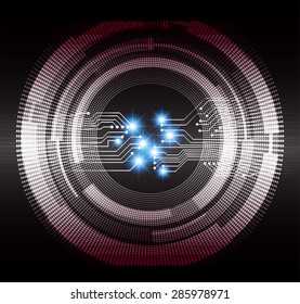 dark black color Light Abstract Technology background for computer graphic website internet and business. circuit. vector illustration. infographics. spark, sparkle