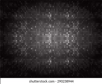 Dark black color Light Abstract pixels Technology background for computer graphic website internet. circuit board. text box, star
