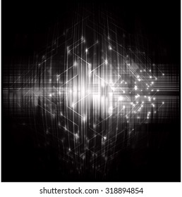 dark black color Light Abstract Technology background for computer graphic website internet and business.circuit.vector illustration. abstract digital. infographics. motion move blur.neon.wave