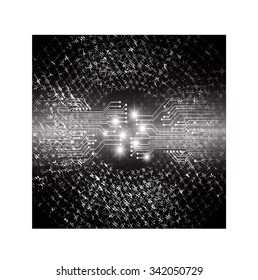 dark black color Light Abstract Technology background for computer graphic website internet and business. circuit. illustration. digital. infographics. binary code background. www.vector.Spark