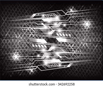 dark black color Light Abstract Technology background for computer graphic website internet and business. circuit. illustration. digital. infographics. binary code background. www.vector.Spark