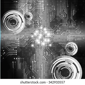 dark black color Light Abstract Technology background for computer graphic website internet and business. circuit. illustration. digital. infographics. binary code background. www.vector.Spark