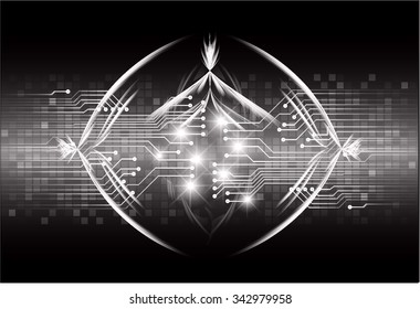 dark black color Light Abstract Technology background for computer graphic website internet and business. circuit. illustration. digital. infographics. binary code background. www.vector.Spark