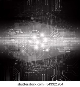 dark black color Light Abstract Technology background for computer graphic website internet and business. circuit. illustration. digital. infographics. binary code background. www. vector.one. zero.