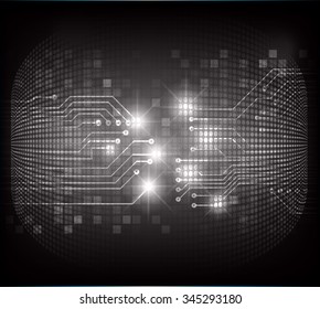 dark black color Light Abstract Technology background for computer graphic website internet and business. circuit. illustration. digital. infographics. binary code background. www.vector.Spark