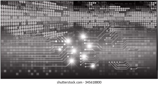 dark black color Light Abstract Technology background for computer graphic website internet and business. circuit. illustration. digital. infographics. binary code background. www.vector.Spark