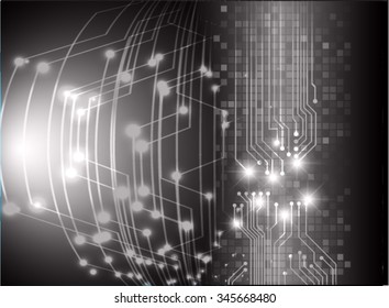 dark black color Light Abstract Technology background for computer graphic website internet and business. circuit. illustration. digital. infographics. binary code background. www.vector.Spark eye