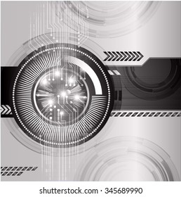 dark black color Light Abstract Technology background for computer graphic website internet and business. circuit. illustration. digital. infographics. binary code background. www.vector.Spark eye
