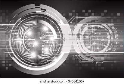 dark black color Light Abstract Technology background for computer graphic website internet and business. circuit. illustration. digital. infographics. binary code background. www.vector.Spark eye
