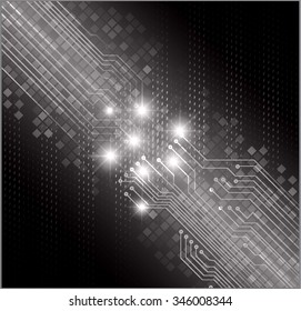 dark black color Light Abstract Technology background for computer graphic website internet and business. circuit. illustration. digital. infographics. binary code background. www.vector.Spark eye