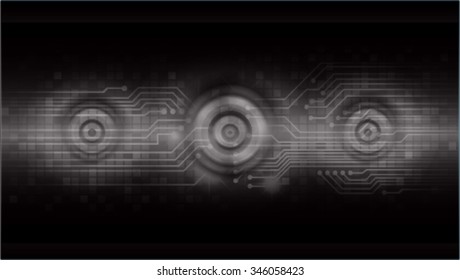dark black color Light Abstract Technology background for computer graphic website internet and business. circuit. illustration. digital. infographics. binary code background. www.vector.Spark eye