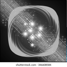 dark black color Light Abstract Technology background for computer graphic website internet and business. circuit. illustration. digital. infographics. binary code background.