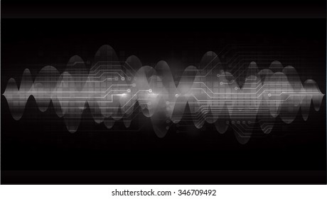dark black color Light Abstract Technology background for computer graphic website internet and business. circuit. illustration. digital. infographics. binary code background. wave