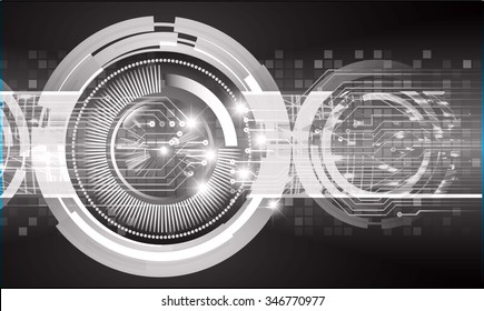 Dark Black Color Light Abstract Technology Stock Vector (Royalty Free ...