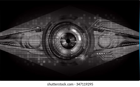 dark black color Light Abstract Technology background for computer graphic website internet and business. circuit. illustration. digital. infographics. binary code background. eye