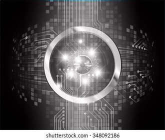 Dark black color Light Abstract Technology background for computer graphic website internet business. circuit. illustration. digital. infographics. binary code background. www.one. zero.eye. vector