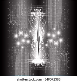 dark black color Light Abstract Technology background for computer graphic website internet business. circuit. illustration. digital. infographics. binary code background. www. vector.one. zero.eye