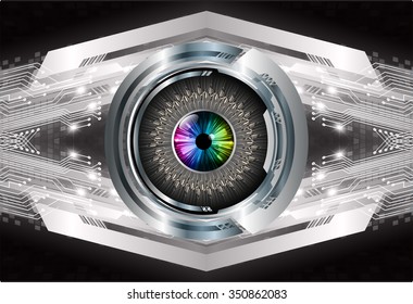 Dark black color Light Abstract Technology background for computer graphic website internet and business. circuit. vector illustration. infographics. motion move blur.neon. pixel. eye.