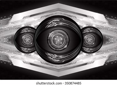 Dark black color Light Abstract Technology background for computer graphic website internet and business. circuit. vector illustration. infographics. motion move blur.neon. pixel. eye.