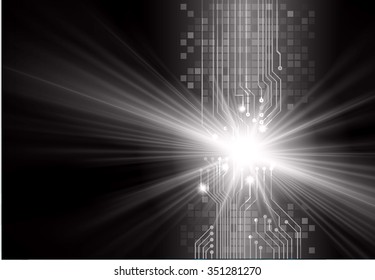 dark black color Light Abstract Technology background for computer graphic website internet and business. circuit. illustration. digital. infographics. binary code. www. vector.pixel. scan virus