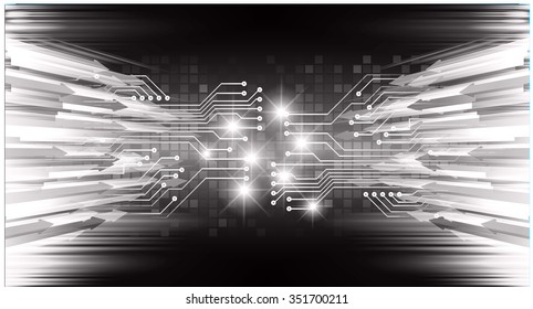 Dark black color Light Abstract Technology background for computer graphic website internet and business. circuit. vector illustration. infographics. motion move blur.neon. pixel. arrow