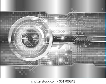 Dark black color Light Abstract Technology background for computer graphic website internet and business. circuit. vector illustration. infographics. motion move blur.neon. pixel. eye