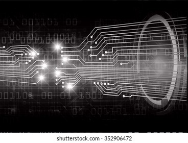 Dark black color Light Abstract Technology background for computer graphic website internet and business. circuit. vector illustration. infographics. motion move blur.neon. pixel.