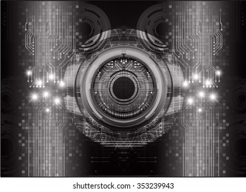 dark black color Light Abstract Technology background for computer graphic website internet and business. circuit. illustration. infographics. binary code.www.vector.motion move blur.one zero