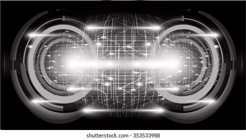 dark black color Light Abstract Technology background for computer graphic website internet business. circuit. illustration. digital. infographics. binary code background. www.vector.Spark.zero one