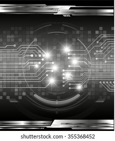 dark black color Light Abstract Technology background for computer graphic website internet and business. circuit. illustration. digital. infographics. binary code. www. vector.one. zero. Spark