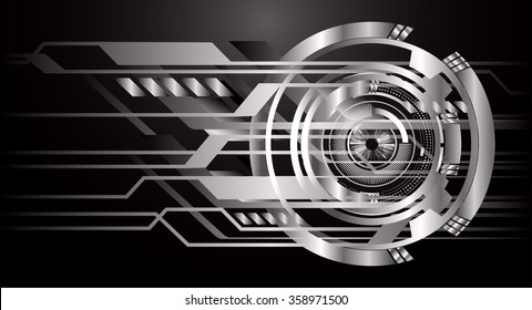 Dark black color Light Abstract Technology background for computer graphic website internet and business. 
