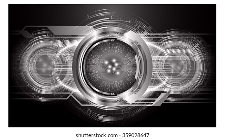 Dark black color Light Abstract Technology background for computer graphic website internet and business. circuit. vector illustration. infographics. motion move blur.neon. pixel. eye. scan virus