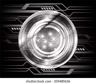 Dark black color Light Abstract Technology background for computer graphic website u and business. circuit. vector illustration. infographics. motion move blur.neon. pixel. eye scan virus