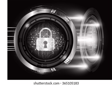 Dark black color Light Abstract Technology background for computer graphic website internet and business. circuit. illustration. infographics. motion move.neon. pixel. vector. Binary key scan virus