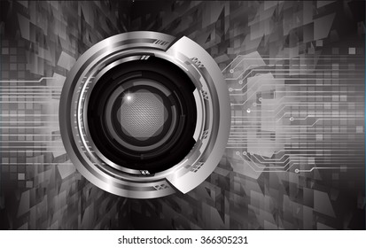 dark black color Light Abstract Technology background for computer graphic website internet and business. circuit. illustration.digital.infographics. binary code. www.vector.motion. eye scan virus