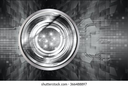 dark black color Light Abstract Technology background for computer graphic website internet and business. circuit. illustration.digital.infographics. binary code. www.vector.motion. eye scan virus