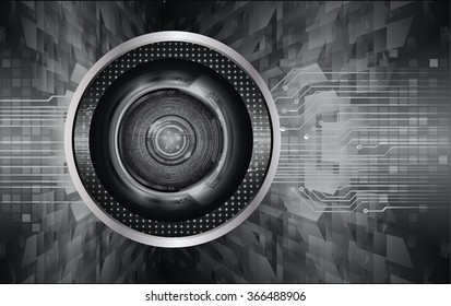 dark black color Light Abstract Technology background for computer graphic website internet and business. circuit. illustration.digital.infographics. binary code. www.vector.motion. eye scan virus